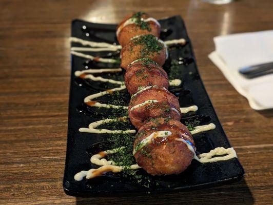 Takoyaki (fried octopus dumplings)...delish