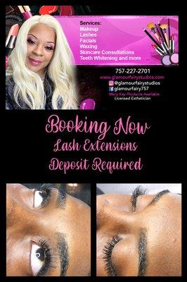 Book your appointment today for classic lash extensions