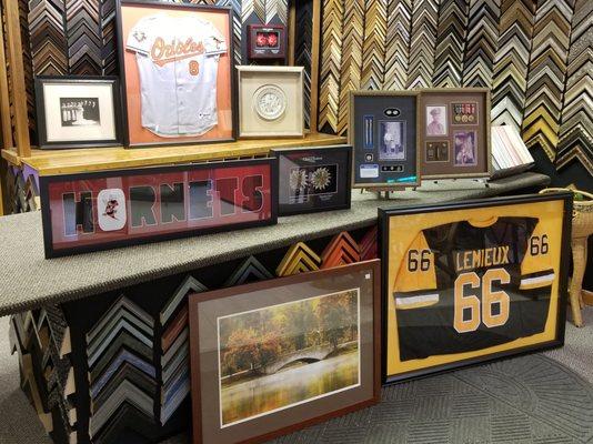 Object & Shadow Boxes. Jersey Framing, Medals and Awards