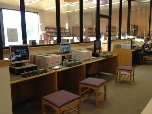 Computer area door kids and adults alike.