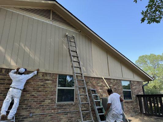 wood siding replacement and painting