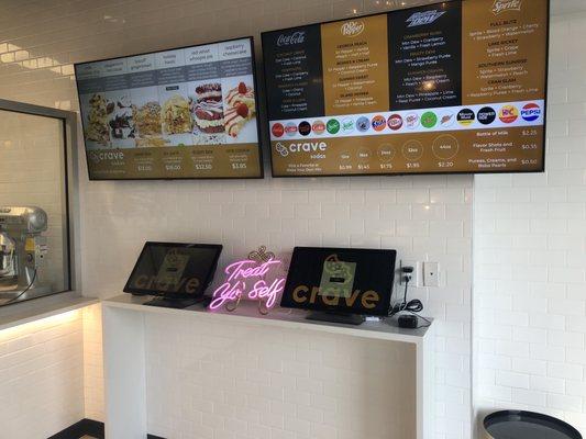 Self service kiosks and payment processors. Big menus