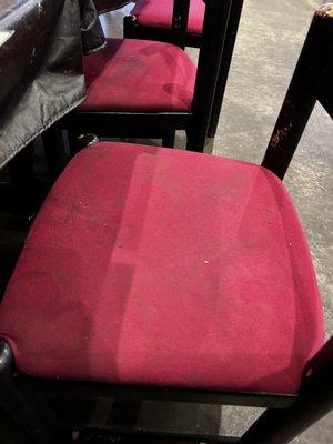 All of the red chairs were disgustingly stained. Felt gross. Apparently it was formerly a Chinese place so I guess they kept the dirty chair