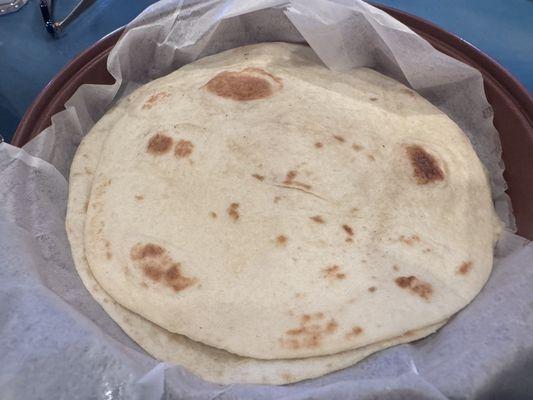 Fresh tortillas!  Very good!