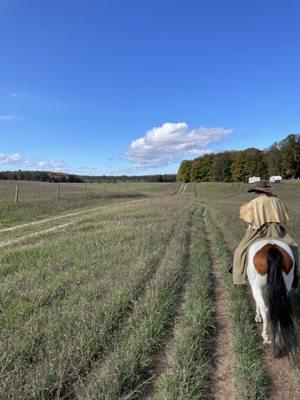 Here's Doug the trail guide sharing his years of experience and his love for horses.