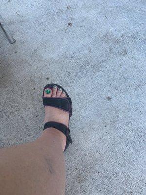 My latest pedicure