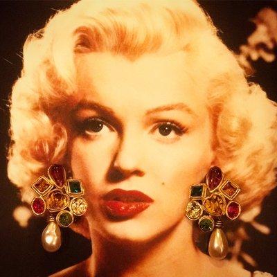 #ChristianLaCroix  #earrings #houseoffisher #vintagejewelry #westhollywood #Doheny #marilynmonroe #love #gift from #PARIS