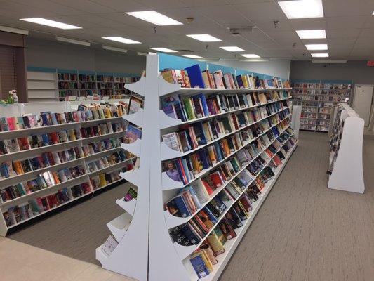 All books are 50% off retail every day. You can also trade your books, movies and music for ours in any of our 3 locations!