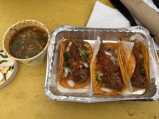 Birria Tacos @ Toro Rojo, Long Island City, NYC