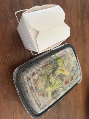 Beef broccoli(take out) for 2