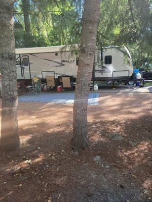 View of the campsite area