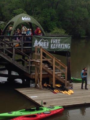 Free kayaking, how can you go wrong?