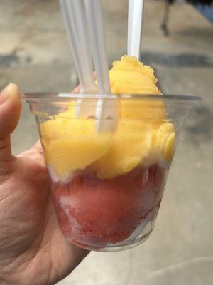 Mango and strawberry