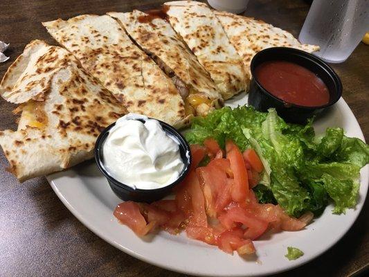 Beef brisket quesadilla, part of half price apps!great deal!