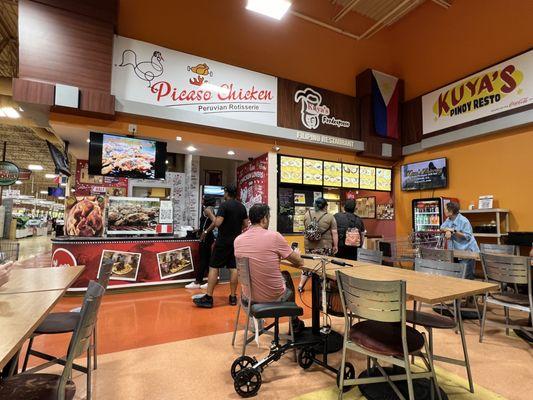 View of the dining area near Kuya's.