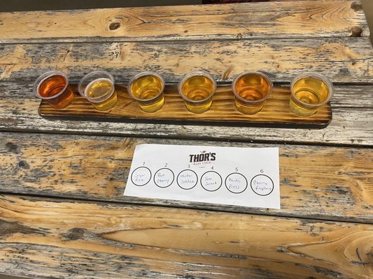 Hard cider flight