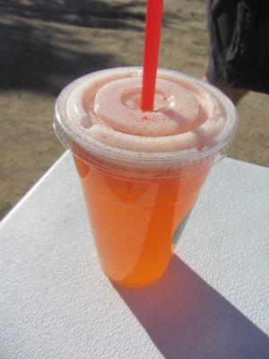 Strawberry/cucumber lemonade, great and fresh!