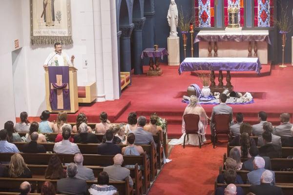 Father Memo gave a wonderful sermon, making all our guests feel at home in the Catholic church.