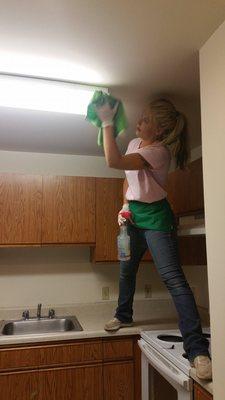 One of our magicians! :)  We clean move outs here in Festus! Give us a call at (636) 465-9590