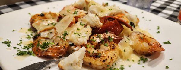 Blackened Seafood Alfredo