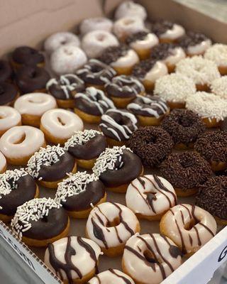 An order for all black and white donuts!