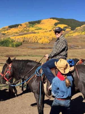 Such a nice ride through the aspens!  Beautiful country