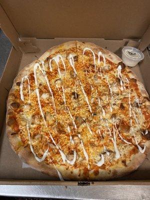 Chicken bacon ranch pizza