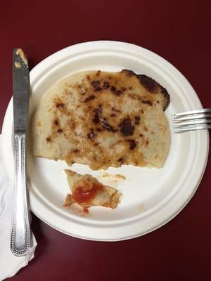 Pupusa with pork. Pretty, pretty...pretty good.