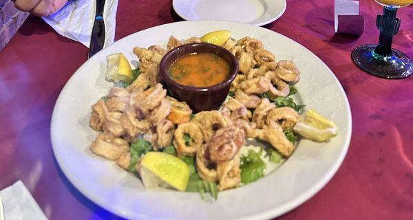 Fried calamari... delicious!