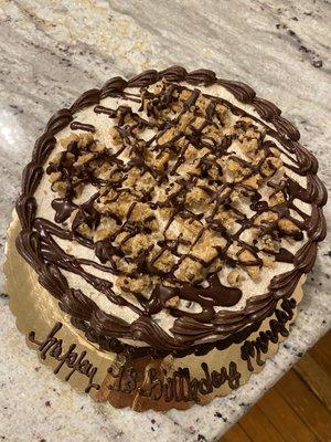 Chocolat Cake with Cookie Dough Frosting