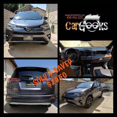 Gray on 2 tone Brown and Black 2017 Toyota RAV4 SE!!