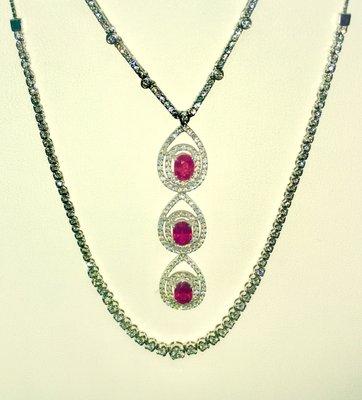 Ruby necklace.