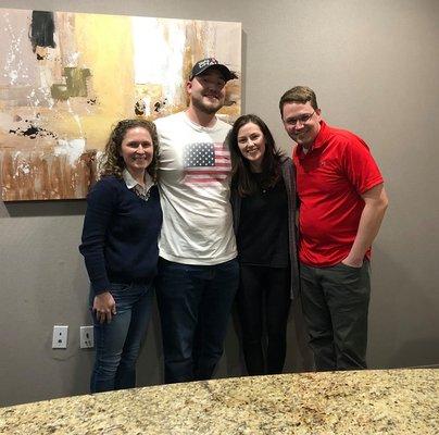 Another happy family closing on their first home!