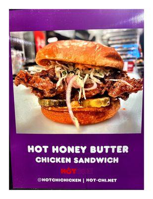 Hot Honey Butter Chicken Sandwich .  Hot Chicken . (87th/I 94) HotChicken Chicken and more Chicken. Cool!