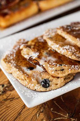 Whole Wheat Blueberry Pancakes