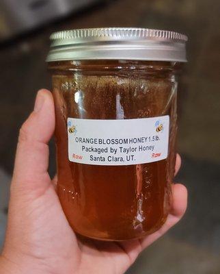 local raw hone from Taylor Honey in Santa Clara