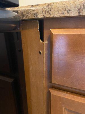 Holes in kitchen