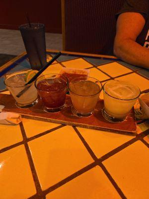 A margaritas flight to start the night!