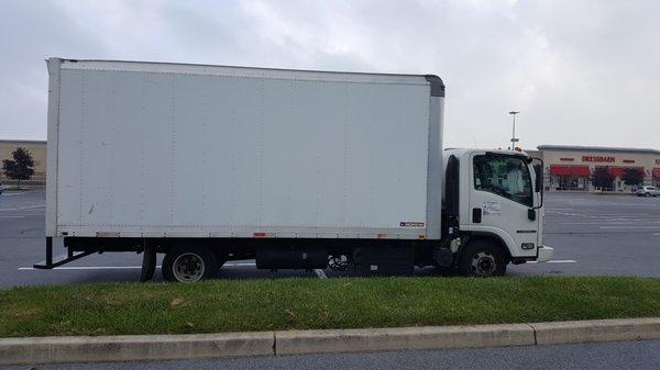 Moving a customer's Isuzu NPR