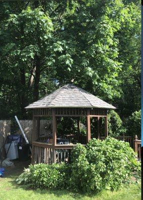 New Roof on Gazebo