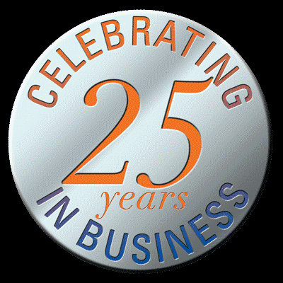 Celebrating 25 years in business! 1992 - present