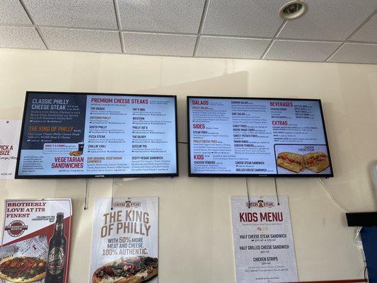 Updated menu