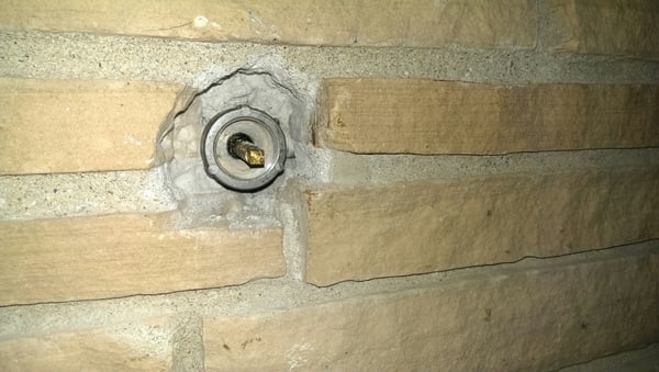 We fix leaking fireplace key valves even in brick. Minimally invasive.