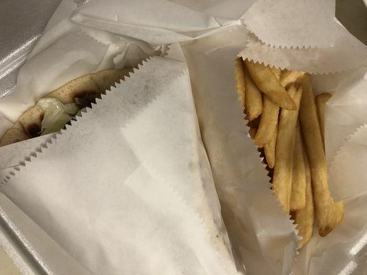 Gyro and fries