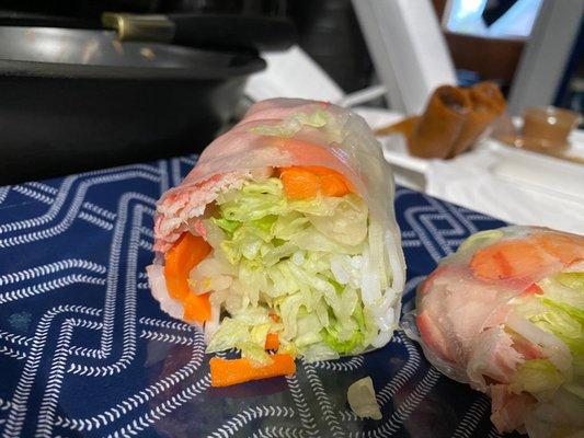 Lettuce filled 4. Spring Roll