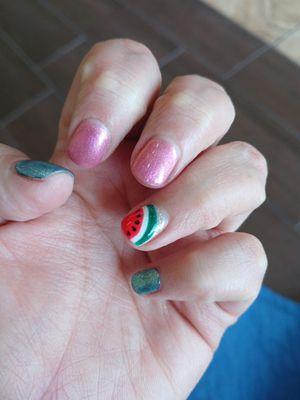 Watermelon nails by nami