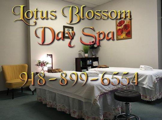 Beautiful and Relaxing Couples rooms, Lotus Blossom Day Spa 918-899-6554