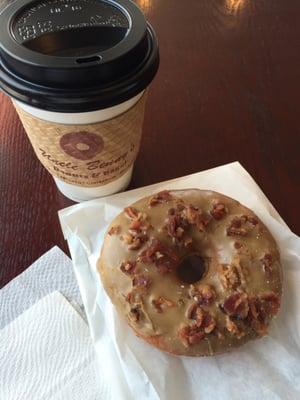 Maple bacon donut and small French vanilla coffee - $3.75