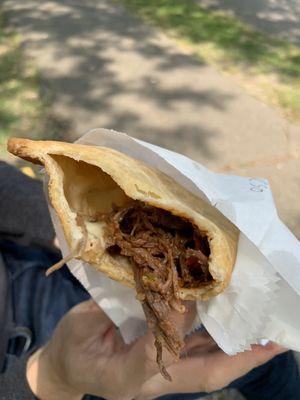 Shredded Beef with Cheese Empanada