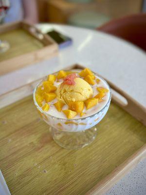 A2. Coconut Mango Juice Sago & Pomelo with Mango Ice Cream